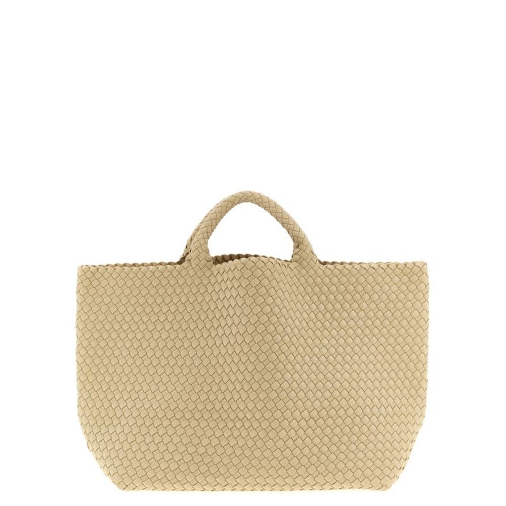 NAGHEDI Beige Neoprene Tote Women's Bag